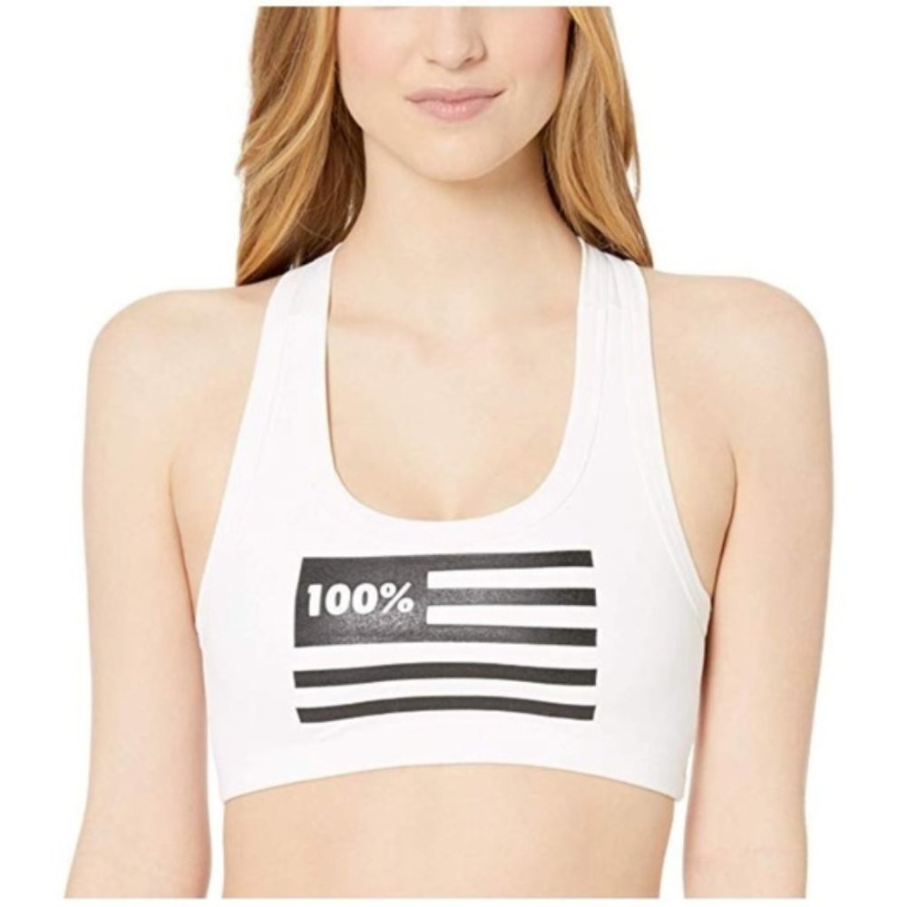 Stylestalker 100% America Flag Sports Bra Tank Top